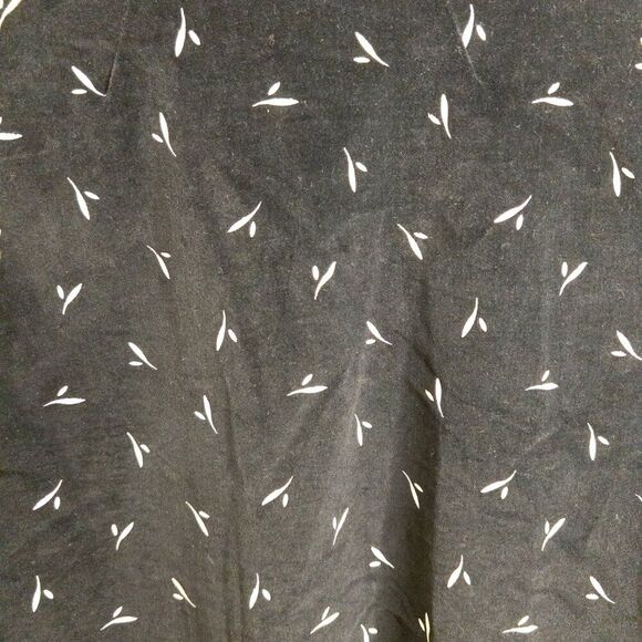 Vintage 90s Cos Cob Black Velveteen Abstract Print Blazer | Size 14 Made in USA - Picture 4 of 8